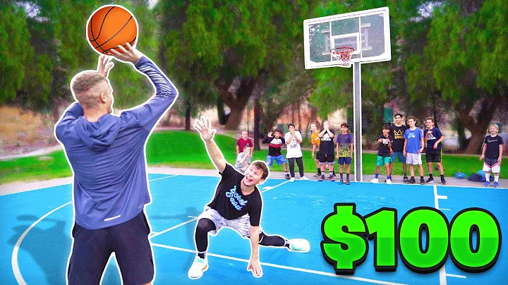 Score On Me, Win $100 vs Random People Basketball
