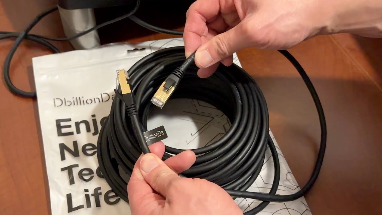 Cat8 in 1GbE Port!? Backwards Compatible! DbillionDa CAT8 Cables! YouTube