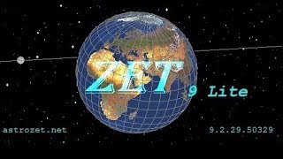 Установить настроить астропроцессор Zet 9 и построить натальную карту
