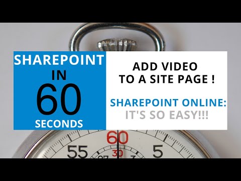 Видео: Как воспроизвести видео в SharePoint?