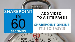 SharePoint: Play Video On SharePoint Pages