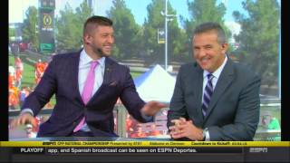 Tim Tebow and Urban Meyer reunite on College GameDay
