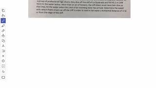 Problem #7 from Projectile Motion Problem Set. Unit 2
