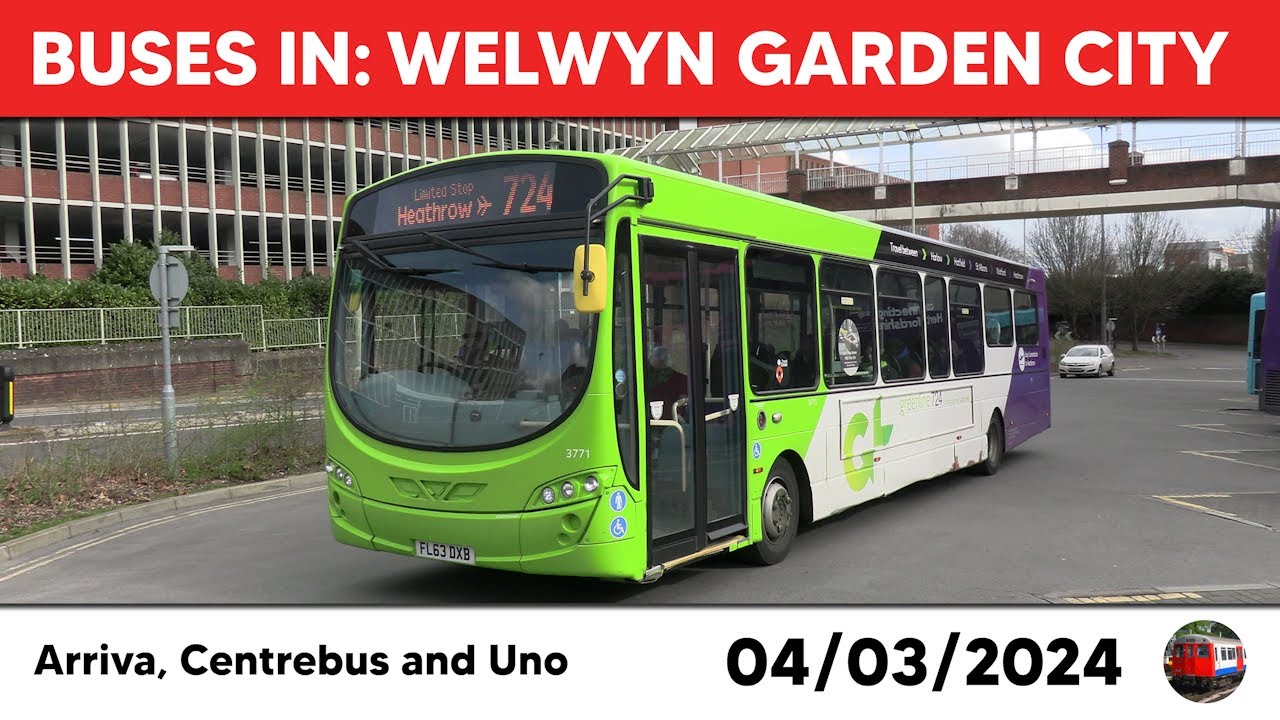 Buses in Welwyn Garden City 04/03/2024
