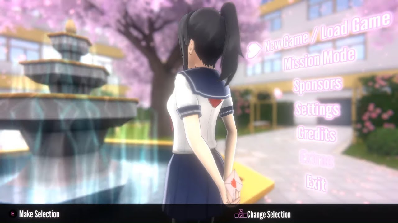 Yandere Simulator All Main Menu Variants Upclose Youtube