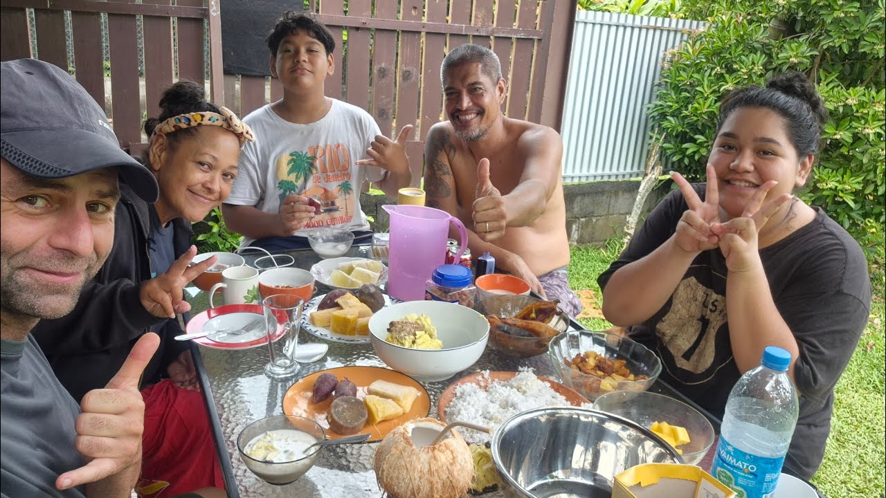 Mes amis Tahitiens m'invitent chez eux 😙 #vanlife 