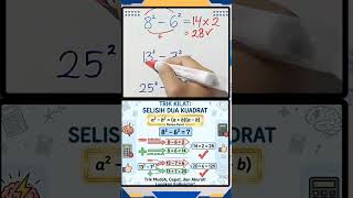 Trik mudah selisih dua kuadrat #trending #viral #maths #education #shorts #short