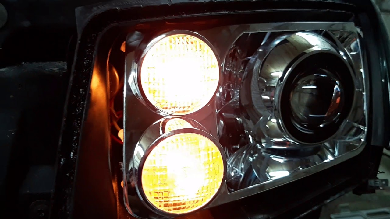Двойные поворотники совмещенные с габаритами на VW Bora - YouTube