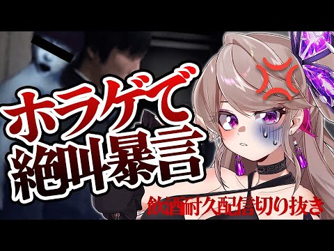 【Vtuber絶叫切り抜き】飲酒ホラゲで暴言を吐く女【Vtuber／ノヴァリス】