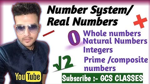 Number system |Natural Numbers /Whole Numbers/Integers/Composite numbers/Prime Numbers/odd/even