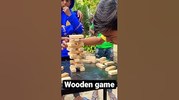 Wooden game | new technique to play JENGA game | #shorts #short