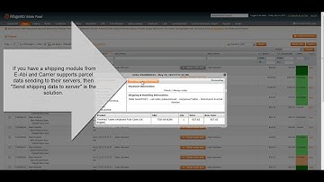 Send parcel data button for Magento Order Navigator from E-Abi.ee