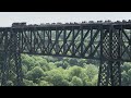 Trains 308 Feet Above The River! High Bridge, Kentucky Trains, Railroad In The Sky, Norfolk Southern