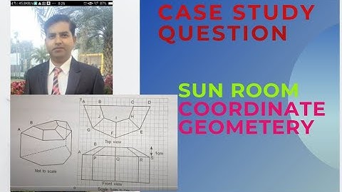 Case study question on SUN ROOM,  ON COORDINATE GEOMETRY, CLASS 10