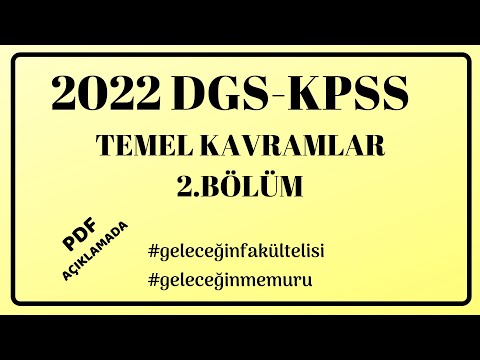 2022 DGS KPSS|TEMEL