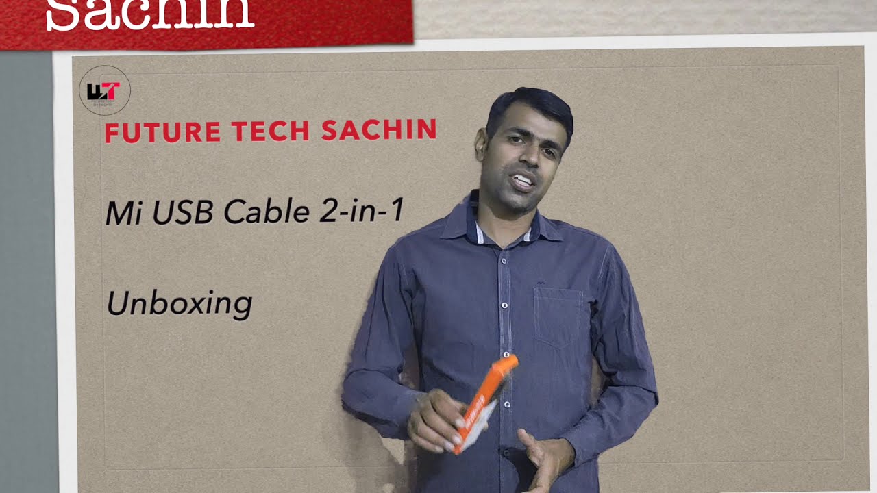 Mi 2-in-1 USB Cable (Micro USB to Type-C) 100cm Unboxing || First Look || Future Tech Sachin