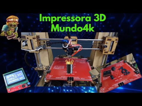 Impressora 3D Mundo4k (Pegou Fogo ???🔥🔥🔥)