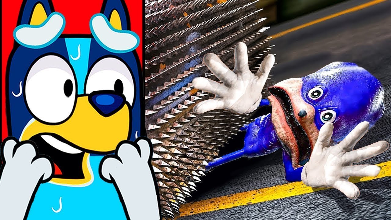 BLUEY RÉAGIT à SONIC TAPES se FAIRE DÉCHIQUETER Animation !