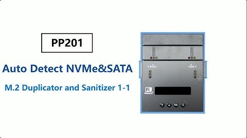 U-Reach ⎮ PP201- Auto Detect Duplicator and Dock for NVMe / SATA M.2  & 2.5/3.5 inch SATA SSD/HDD