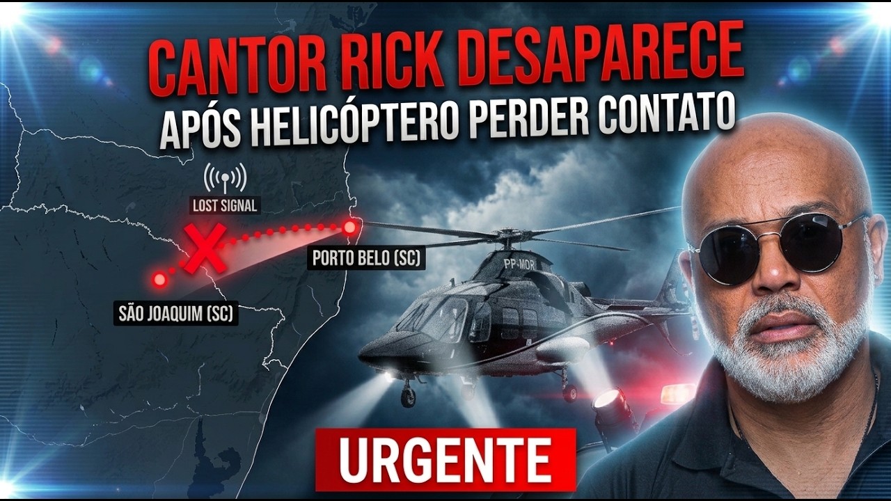 Rick e empresário desaparecem após helicóptero perder contato em Santa Catarina