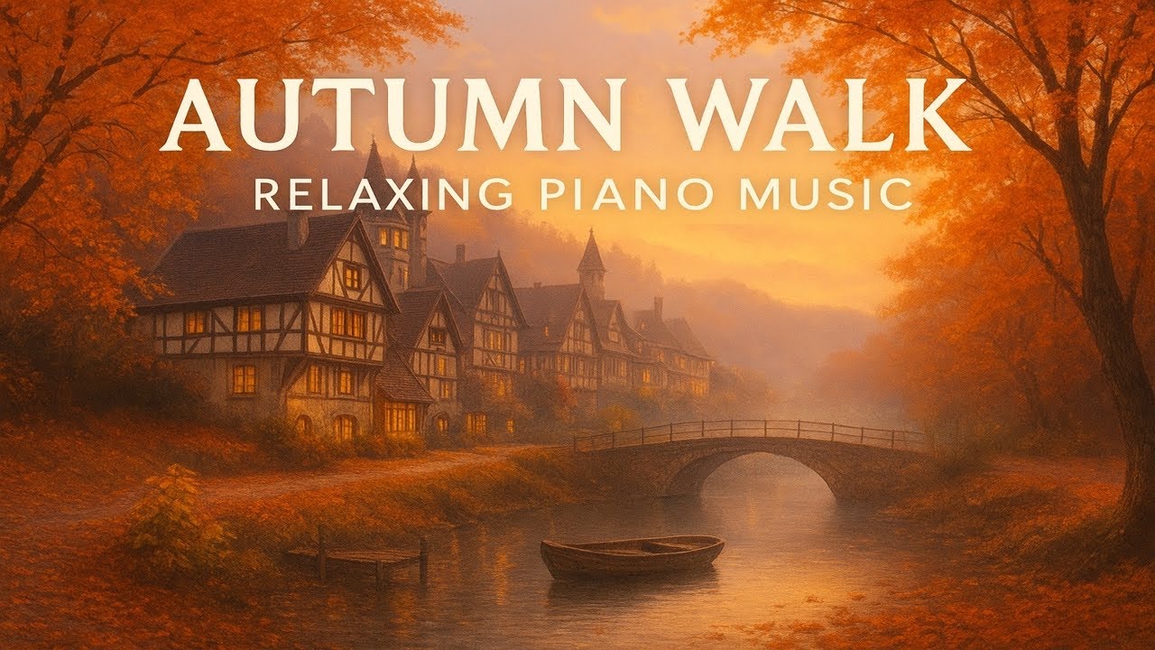 Cozy Autumn Walk 🍁 Gentle Piano Music for Relaxing Moments