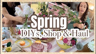 Michaels Spring Shop &amp; Haul | Easter Table Idea | Pottery Barn Inspired DIY Decor!