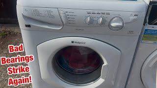 Hotpoint Aquarius WF540 washing machine || Test spin: Loud bearings once again!