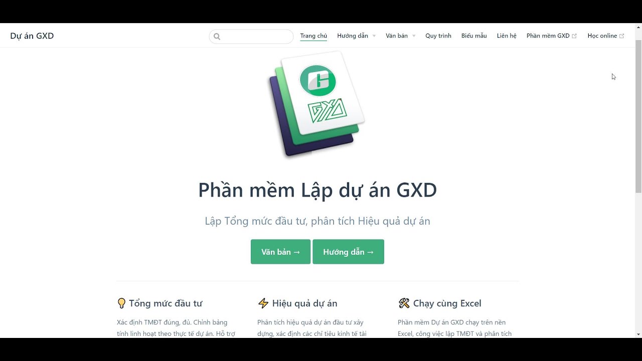 Giới thiệu phần mềm Dự án GXD lập tổng mức đầu tư phân... - youtube