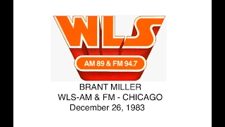 Celebrity BRANT MILLER WLS-AM & FM Chicago 12/26/83 RADIO AIR CHECK Wealth