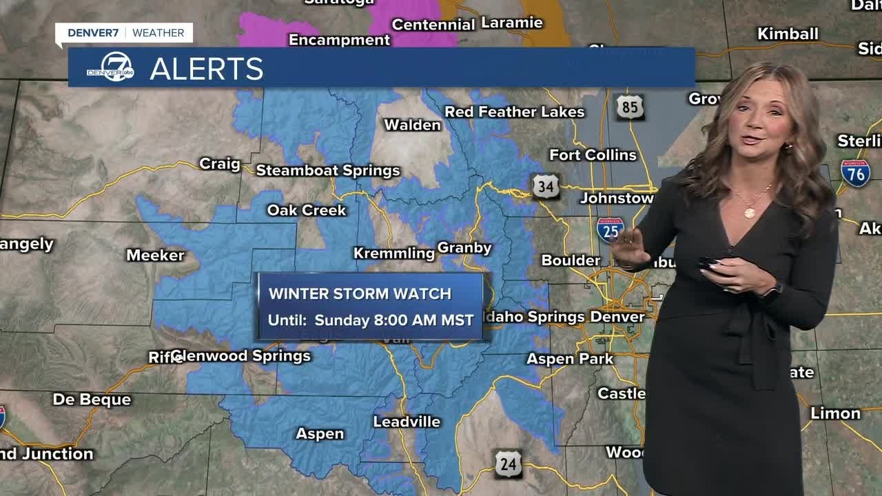A cold and slick start to the day for the Denver metro area