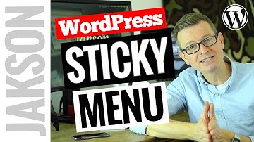 WordPress Sticky Menu - How to Add an On-Scroll Sticky Navigation Bar 2017