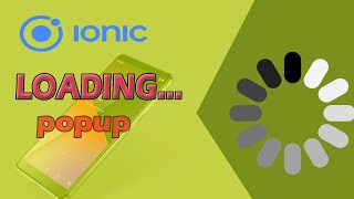 Show Loading Overlay in Ionic | Ionic (Firebase) Tutorial Part - 9