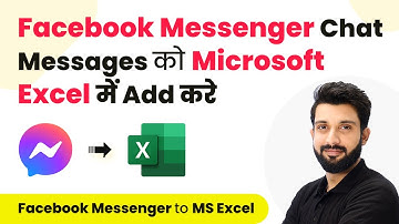 How to Add Facebook Messenger Chat Messages in Microsoft Excel (in Hindi)