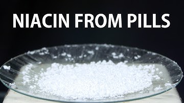 Extracting vitamin B3 (niacin) from pills