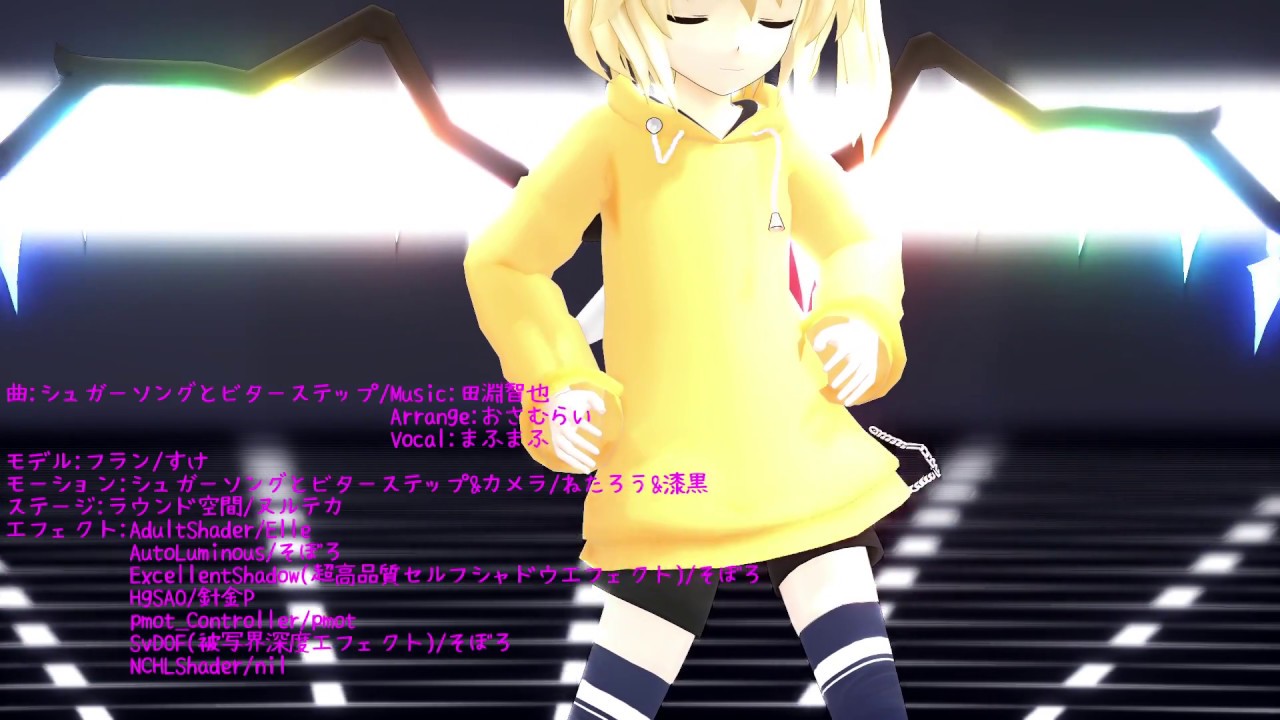 東方mmd シュガーソングとビターステップ パーカーフラン Youtube