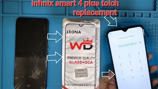 Infinix smart 4 plus Touch replacement. tecno kE6 touch change. Infinix smart 4 plus disassembly.