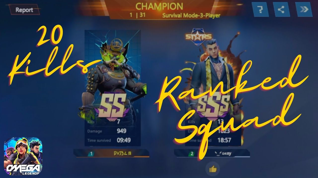 Omega Legends|Ranked Squad| Iron Fist & Specter| 20 Kills