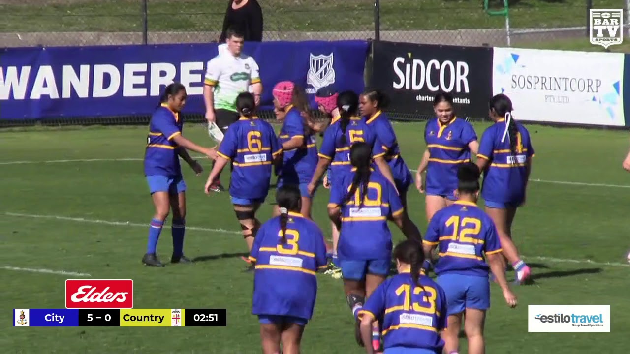 2019 NSW Jr Rugby Champs - City v Country Gala Day - U17 Girls - City ...