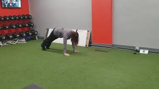 Inchworm to push ups