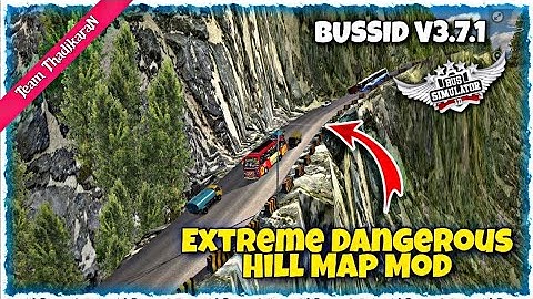 Extreme dangerous hills map mod 😨 for bussid v3.7.1 || detailed mod review || Bussid map mod