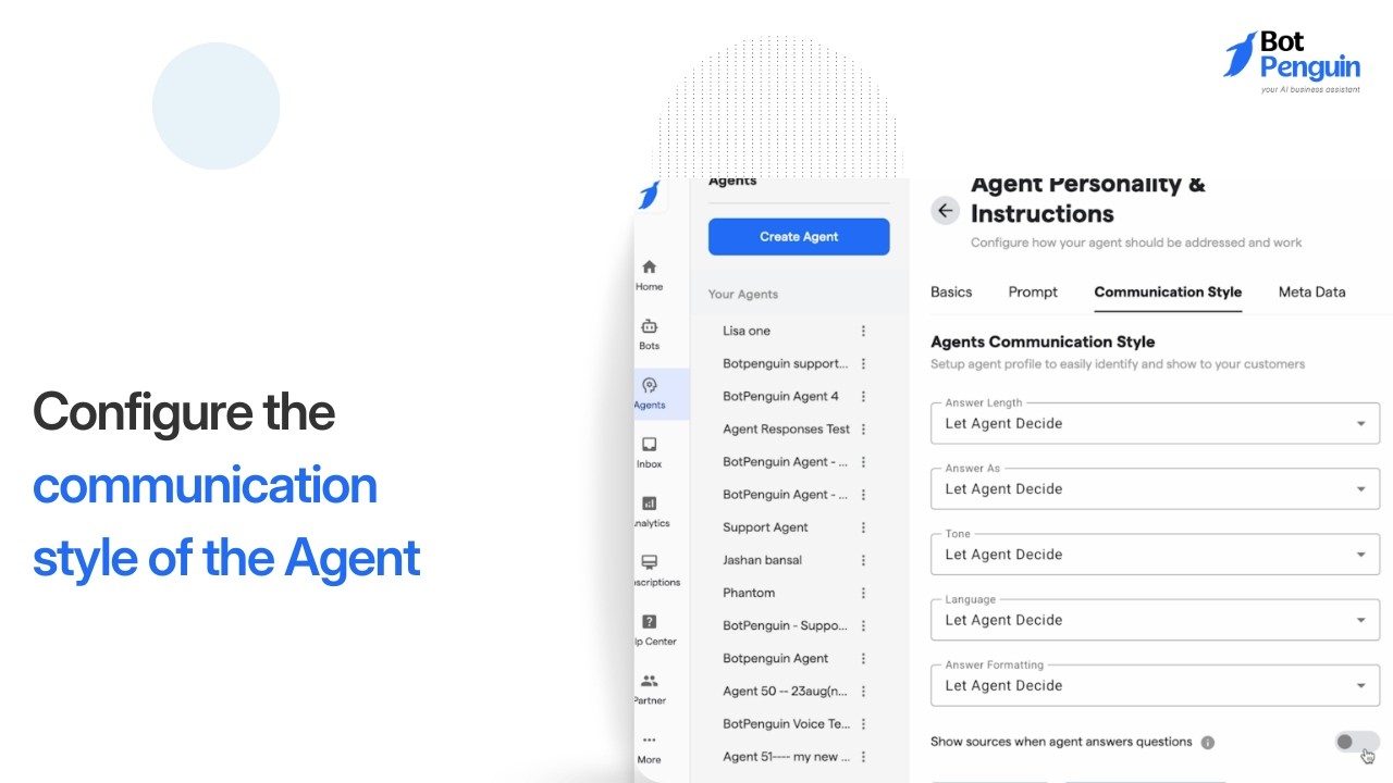 Configure the Communication Style of the Agent || Tone & Personality ...