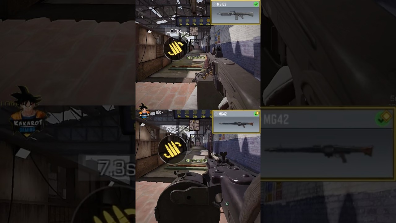 MG42 vs MG82 reloading time comparison 