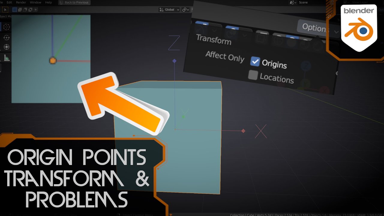 Puntos de Origen (Introducción y Problemas) Tutorial Blender YouTube