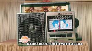RADIO BLUETOOTH FP 901BT - BLUETOOTHTARJETA SD - TARJETA TF- BANDAS: AM, FM, SW - SHORT WAVE 8
