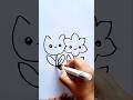 Reverse Flower Drawing for Kids #shorts #youtubekids #youtubeshorts #funforkids #art #drawing