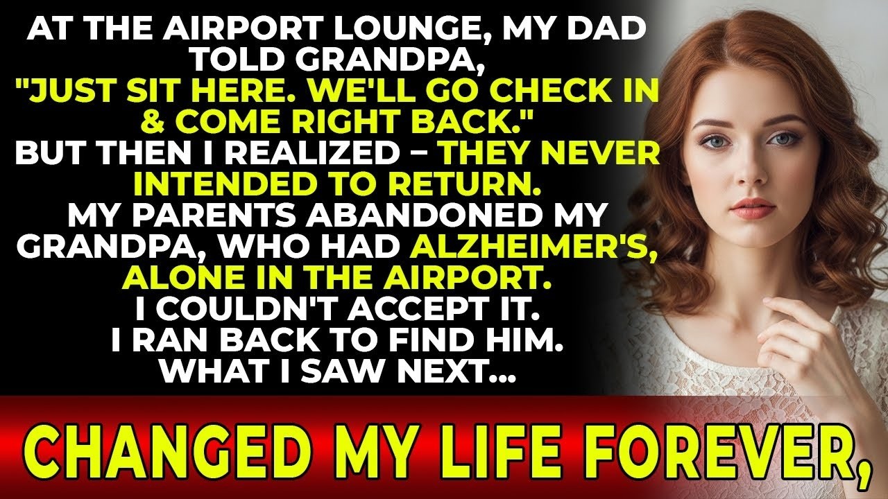 At The Airport, My Dad Told My Grandpa, 'Just Sit Here—We’ll Be Back After Check-In.' But Then…