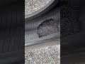 大型のタイヤのバランス取る砂再利用するのかな？入ったままだけど