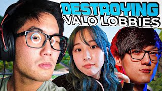 DESTROYING VALO LOBBIES | Valorant (ft. starsmitten, Abe, bnans, & iiTzTimmy)