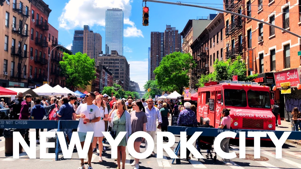 Walking Tour NYC | Ninth Avenue International Food Festival | Hell's Kitchen | Midtown Manhattan【4K】