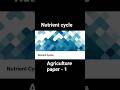 Nutrient Cycle Explained | Carbon, Nitrogen &amp; Phosphorus Cycle | #UPSC #Agriculture #Optional